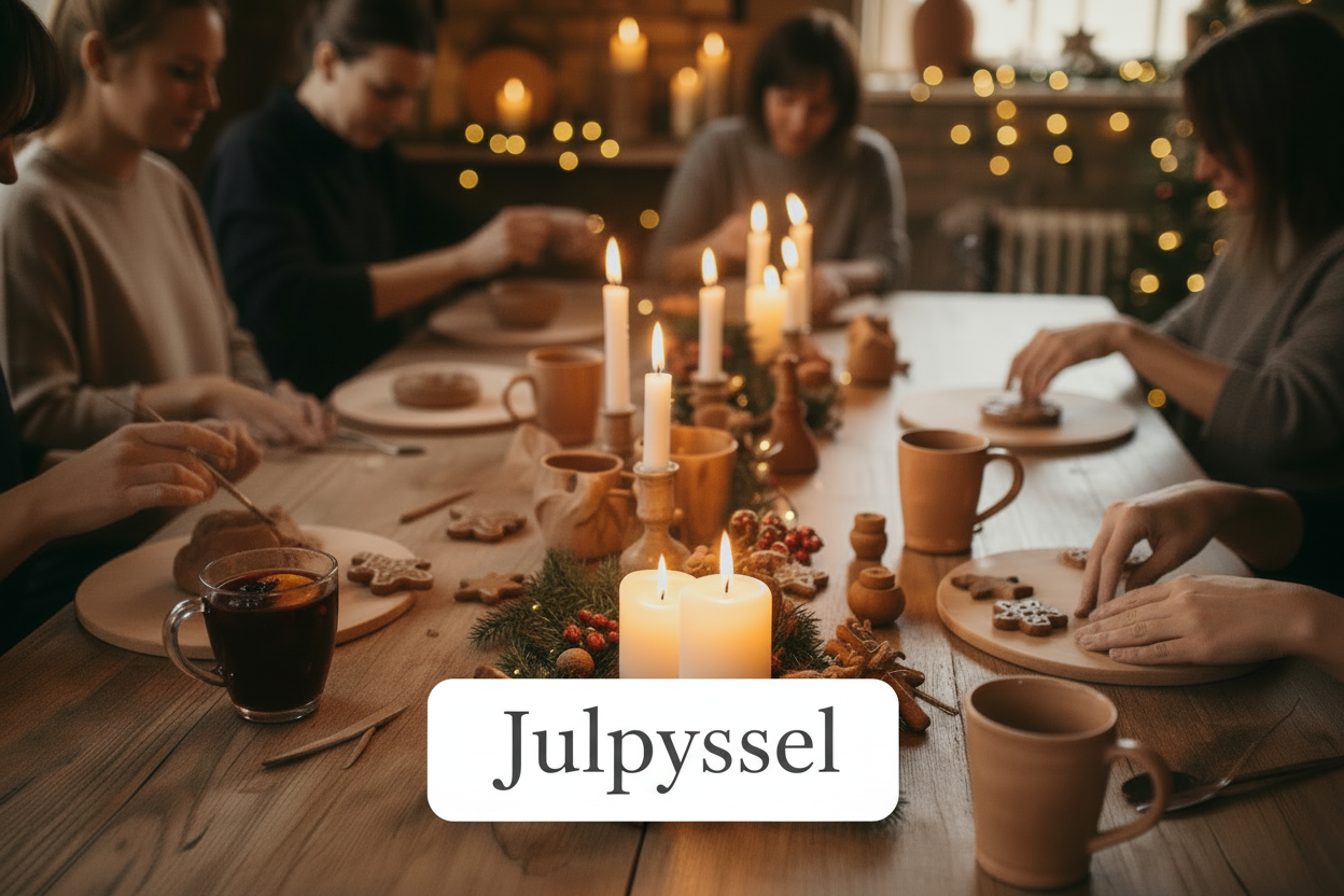 Julpyssel – handbygge och målning på keramik med julstämning